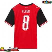 Camisa de Futebol Áustria David Alaba #8 Equipamento Principal Mundo 2026 Manga Curta